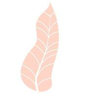 hoja de floral hojas primavera para belleza marca de moda contorno símbolos para móvil aplicaciones y sitio web diseño. prima paquete de íconos en de moda línea estilo. vector