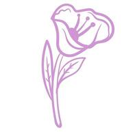 floral línea sencillo naturaleza para belleza marca de moda contorno símbolos para móvil aplicaciones y sitio web diseño. prima paquete de íconos en de moda línea estilo. vector