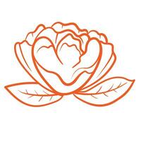 Floral line simple nature for beauty branding Trendy outline symbols for mobile apps and website design. Premium pack of icons in trendy line style. vector
