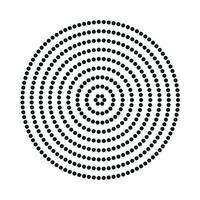 Abstract black dot circle background vector illustration.