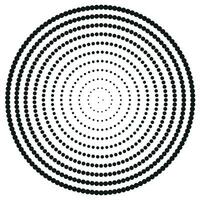 Halftone circles, halftone dots pattern. Vector halftone geometric dots.