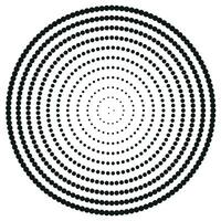 Halftone circles, halftone dots pattern. Vector halftone geometric dots.