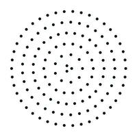 Abstract black dot circle background vector illustration.