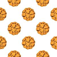 Pattern homemade cookie different taste in pastry biscuit vector