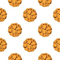 patrón de galletas caseras de diferentes sabores en galletas de pastelería vector