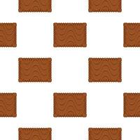 Pattern homemade cookie different taste in pastry biscuit vector