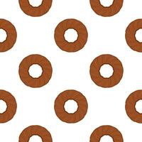 Pattern homemade cookie different taste in pastry biscuit vector