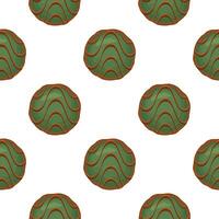 Pattern homemade cookie different taste in pastry biscuit vector