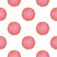 Pattern homemade cookie different taste in pastry biscuit vector