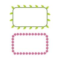 Leaves and fruit frame border frame vector