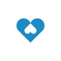 amor azul agua símbolo logo vector
