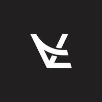 letra Vermont flecha sencillo geométrico línea logo vector