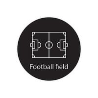 football field icon vector