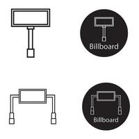 billboard icon vector