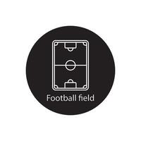 football field icon vector