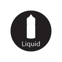 líquido vape icono vector