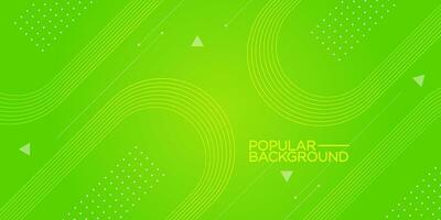 Abstract bright green geometric background template vector with curve line blend pattern. Green background with trendy pattern. Eps10 vector