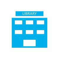 library icon, white background. Flat design style. vector EPS 10.
