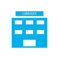 library icon, white background. Flat design style. vector EPS 10.