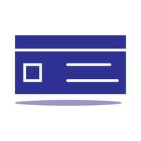 credit card icon, white background. Flat design style. vector EPS 10.