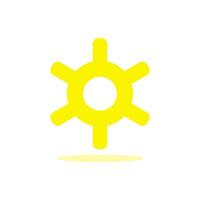 gear icon, setting icon on white background. Flat design style. Vector. vector