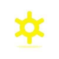 gear icon, setting icon on white background. Flat design style. Vector. vector