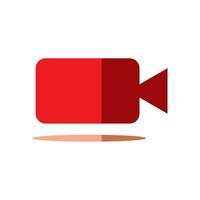 video icon on a white background. Flat design style. EPS 10 vector. vector