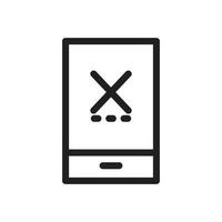 reject icon, line style. EPS 10 Vectors. vector