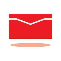 letter icon, message icon on white background. Flat design style. EPS 10 vector. vector