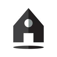 home icon on a white background. Flat design style. EPS 10 vector. vector