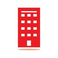 simple hotel and office building icons on white background. Flat design style. EPS 10 vector. vector