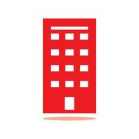 simple hotel and office building icons on white background. Flat design style. EPS 10 vector. vector