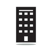 simple hotel and office building icons on white background. Flat design style. EPS 10 vector. vector
