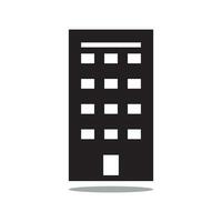 simple hotel and office building icons on white background. Flat design style. EPS 10 vector. vector