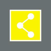 share icon on gray background. Flat design style. EPS 10 vector. vector