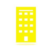 simple hotel and office building icons on white background. Flat design style. EPS 10 vector. vector