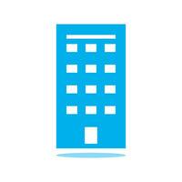 simple hotel and office building icons on white background. Flat design style. EPS 10 vector. vector