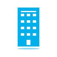 simple hotel and office building icons on white background. Flat design style. EPS 10 vector. vector