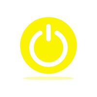 on off button icon, white background. Flat design style. vector EPS 10.