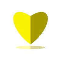 heart icon, love icon on a white background. Flat design style. EPS 10 vector. vector