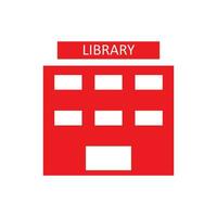 library icon, white background. Flat design style. vector EPS 10.