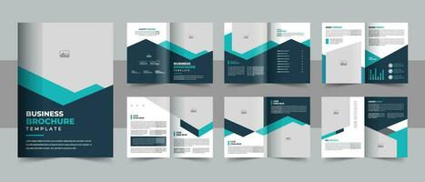 Modern business brochure template design layout, Multipurpose brochure template with cover, back and inside pages. minimal business brochure template design vector