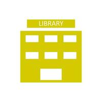 library icon, white background. Flat design style. vector EPS 10.