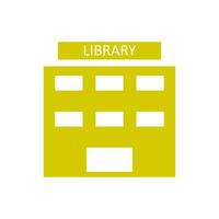 library icon, white background. Flat design style. vector EPS 10.