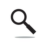 search icon, white background. Flat design style. vector EPS 10.