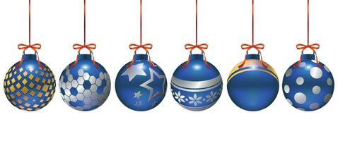 conjunto de Navidad decoraciones en diferente patrones con metálico brillar, adecuado para carteles, tarjetas, rebaja decoraciones vector