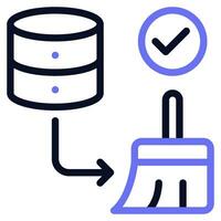 Data Cleansing Icon Illustration vector