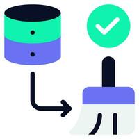 Data Cleansing Icon Illustration vector