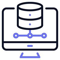 Data Center Icon Illustration vector