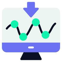 datos minería icono ilustración vector